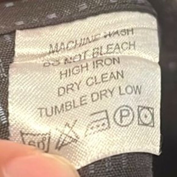 Minos Shirt L Black Blue Stripe Woven Germany Cotton Long Sleeve Button Up - Picture 11 of 11